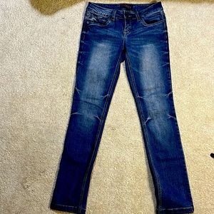 Blue light wash jeans